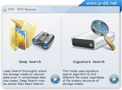 Screenshot of NTFS Disk Recovery Software 4.0.1.6